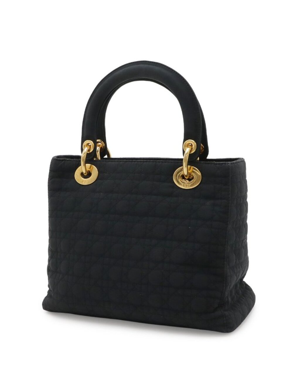 Dior Cannage Tote Nylon Black Gold - Picture 2 of 8